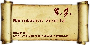 Marinkovics Gizella névjegykártya